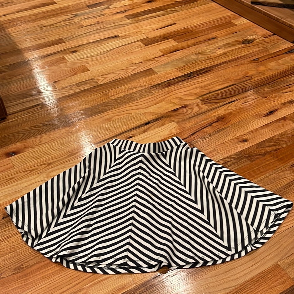 Stripes mini skirt